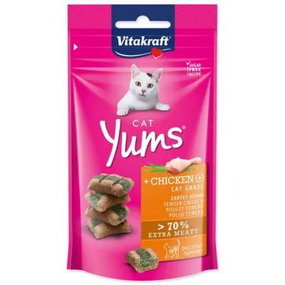 Obrázek produktu pro VITAKRAFT Cat Yums Huhn & Katzengras 40 g