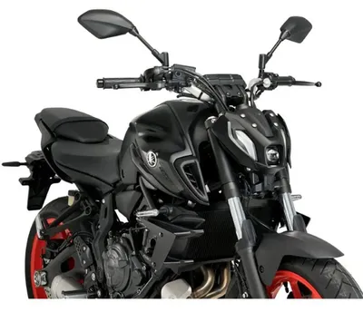 Produktbild von Puig Yamaha Mt-07 2024 Spoiler Schwarz  Schwarz One Size
