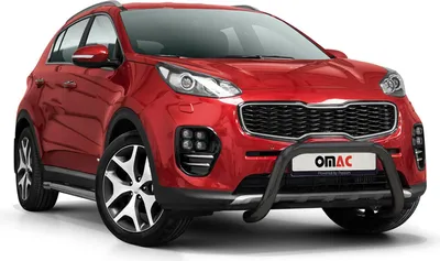 Obrázok produktu pre Ochranná lišta predného nárazníka pre Kia Sportage 2015-2018 s ABE oceľou čierna