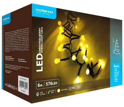 Obrázek produktu pro Modee Lighting LED vánoční řetěz 576 LED 6m teplá bílá