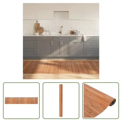Obrázek produktu pro The Living Store Koberec obdélníkový Nature 100x500 cm Bamboo