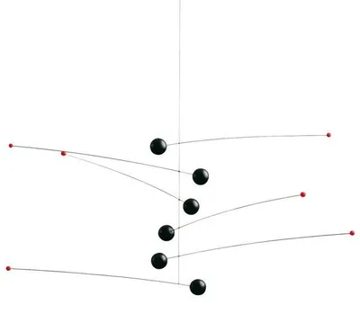 Immagine prodotto di Flensted Mobiles, mobile "Futura" nero (piccolo)