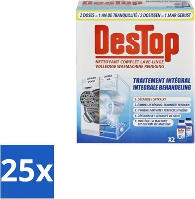 Obrázek produktu pro Desktop – čistič praček – integrovaná údržba – dvojité balení – výhodné balení – 25 kusů