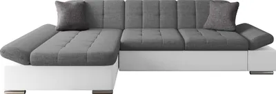 Produktbild von MIRJAN24 Ecksofa Malwi mit Regulierbare Armlehnen Eckcouch mit Schlaffunktion und Bettkasten, L-Form Sofa vom Hersteller (Soft 017 + Lux 05 + Lux 06, Ecksofa: Links)