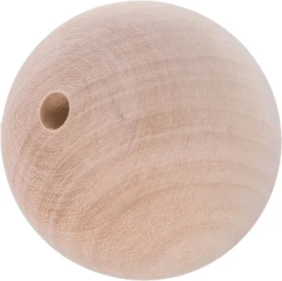 Produktbild von Holzperlen, roh, Decoupage, 42 mm, 1 Stück