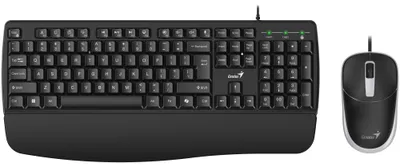 Productafbeelding van GENIUS KM-123 / Draadloze set / Ergonomische toetsenbordonderlegger / Copilot / USB / Zwart / Layout voor Tsjechië en Slowakije