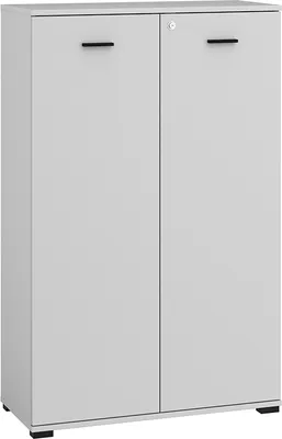 Produktbild von Kommode Highboard, abschließbar, grau, BIARRITZ-131