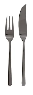 Produktbild von Sambonet Fischbesteck 24tlg. Edelstahl/PVDschwarz 52713B88