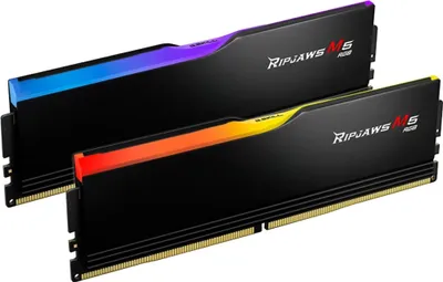 Produktbild von G.Skill Ripjaws M5 RGB F5-6000J2836G16GX2-RM5RK, 32 GB, 2 x 16 GB, DDR5, 288-pin DIMM