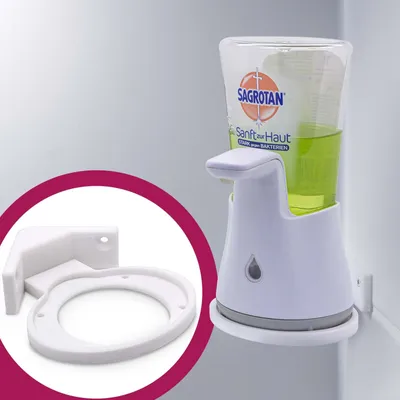 Produktbild von Seifenspender Wandhalterung Eck Halter passend für Sagrotan No Touch Seife