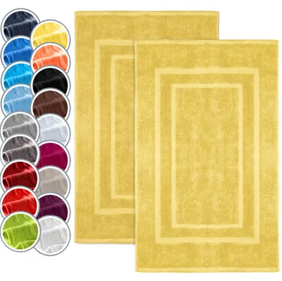 Obrázek produktu pro Koupelnová předložka Koupelnová předložka 2-pack 50x80cm, 100% bavlna, žlutá barva