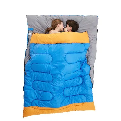 Produktbild von Deckenschlafsack Winter Erwachsene für 2 Personen, für Outdoor Camping