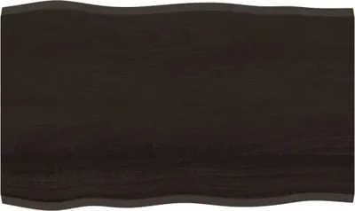 Produktbild von vidaXL Tischplatte 100x60x2 cm Massivholz Eiche Behandelt Baumkante