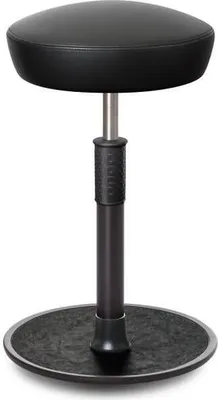 Produktbild von Sitz- Stehhocker Free Tall Hutsitz Boxmark Leder schwarz schwarz /schwarz.