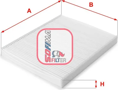 Produktbild von SOFIMA S 3207 C Innenraumfilter Pollenfilter für FORD Fiesta Mk6 Schrägheck (JA8, JR8)
