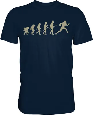 Produktbild von American Football Evolution T-Shirt – Navy / XL