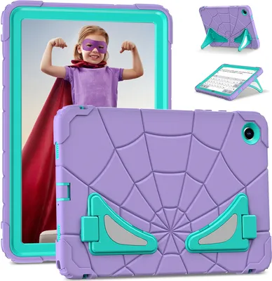 Produktbild von Schutzhülle für Samsung Galaxy Tab A9 Plus /Tab A9+ 11" Hülle Robuste Stoßfeste Ständer für Kinder Jungen Lila