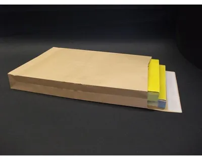 Produktbild von Faltentaschen 229x324x40mm C4 130g/qm haftklebend VE=250 St. braun