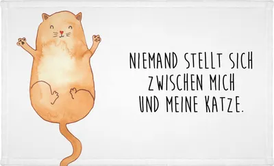 Produktbild von Mr. & Mrs. Panda Handtuch Katze Umarmen - Weiß - Geschenk, Katzen, Cat, 50x100, Liebe, Cats, Flauschtuch, Frotteehandtuch, Baumwollhandtuch, baumwolle