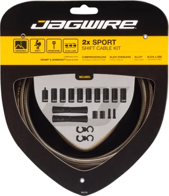 Zdjęcie produktu dla Zestaw Jagwire UCK326 2X Sport Shift Kit, srebrny karbon