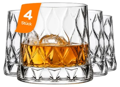 Produktbild von Pasabahce Leafy Whiskyglas 300 ml (10 oz) – 4er Set