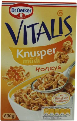 Produktbild von Dr. Oetker Vitalis Knuspermüsli Honey 600 g