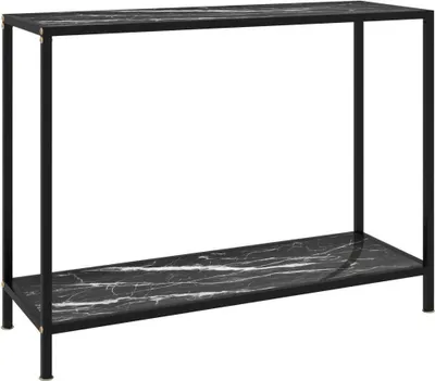 Produktbild von Konsolentisch Schwarz 100x35x75 cm Hartglas