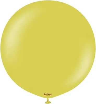 Produktbild von Kalisan Retro Olive Latexballons, grün, 45 cm, 25 Stk.