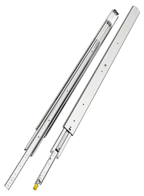 Image de Glissière de tiroir VEVOR à extension totale, 1 paire de glissières télescopiques à extension totale, 1524 mm de glissière de tiroir, capacité de charge 226,8 kg, glissière à montage latéral avec roulement à billes & verrouillage