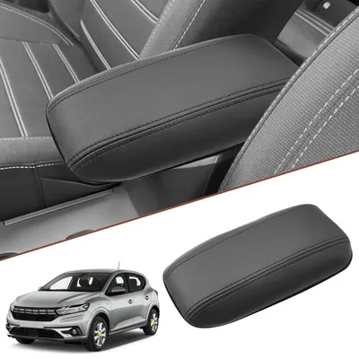 Immagine prodotto di Rivestimento in ecopelle per braccioli, compatibile con Dacia Sandero III Stepway e Jogger, dal 2021 al 2025