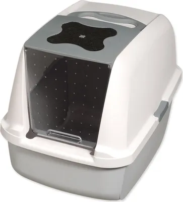 Produktbild von CATIT Katzentoilette mit klappbarer Abdeckung - Grau