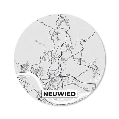 Produktbild von MuchoWow® Mauspad Mousepad Neuwied - Karte - Stadtplan - Deutschland 20x20 cm - Mousepads - Maus Mat - Pad - Mausunterlage - Schreibtischmatte