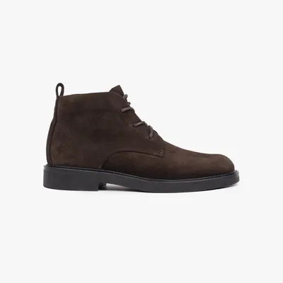 Zdjęcie produktu dla Buty Hinson, model "Beatenberg", botki męskie, skóra zamszowa, kolor ciemnobrązowy