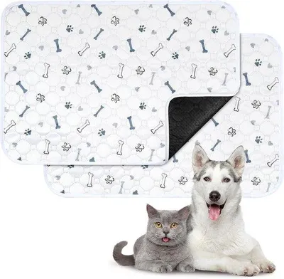 Produktbild von Hundetrainingsmatten, 60 x 90 cm – waschbar und wiederverwendbar – hochabsorbierend – ideal für Hunde mit Inkontinenz