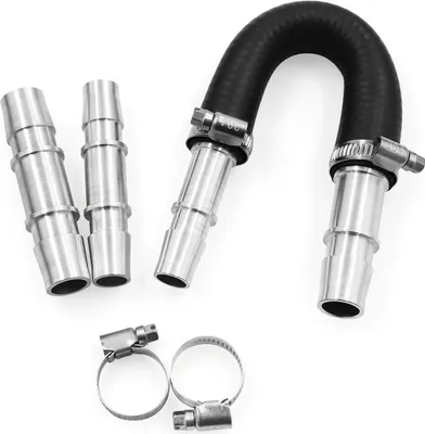 Imagen del producto de Kit de derivación para el radiador del calentador, compatible con la mayoría de los tubos de calentador comunes, con mangueras de 5/8" y 3/4"