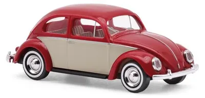 Produktbild von Busch PKW VW Käfer Ovalf. rot/beige 52968
