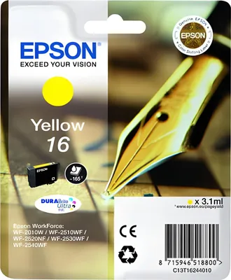 Produktbild von Epson Tintenpatrone yellow DURABrite Ultra T 162     T 1624
