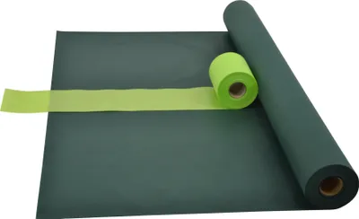 Produktbild von Sensalux Kombi-Set 1 Tischdeckenrolle 1m x 25m grün + Tischläufer 15cm apfelgrün
