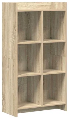 Zdjęcie produktu dla Regał na książki vidaXL z drewna dębowego Sonoma, 59 x 30 x 111 cm, materiał drewnopochodny