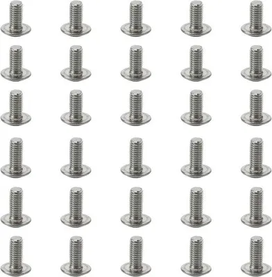 Zdjęcie produktu dla 30 szt. śrub ze stali nierdzewnej M6, 12 mm i 16 mm, z łbem sześciokątnym, A2 V2A