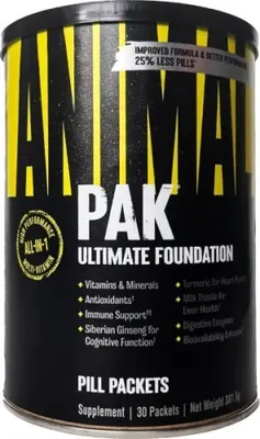 Immagine prodotto di Universal Animal Pak 30 confezioni / Vitamine all in one / Complesso di sostanze nutritive essenziali per l'organismo