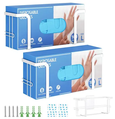 Productafbeelding van Omgoods - Wandhouder voor Wegwerphandschoenen, 2 Stuks
