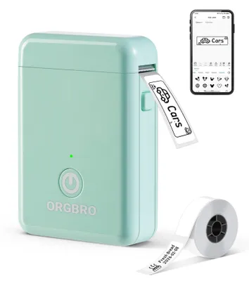 Obrázok produktu pre Tlačiareň štítkov – Prenosná Bluetooth tlačiareň štítkov pre smartfóny – Mini prenosné zariadenie na tlač nálepiek