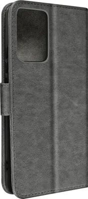 Zdjęcie produktu dla Etui ze sztucznej skóry z funkcją podstawki dla Xiaomi Redmi Note 12 4G - Szary
