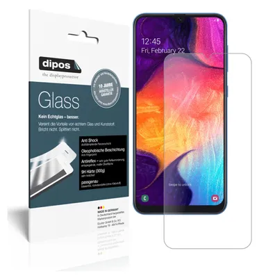 Produktbild von 2x Schutzfolie für Samsung Galaxy A50 matt - Anti-Shock 9H Folie dipos Glass