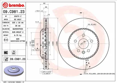 Produktbild von BREMBO A 12 663 Radbremszylinder Hinten