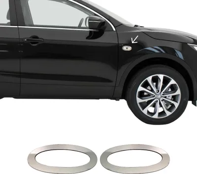 Image de Cadre de Clignotant pour Nissan Qashqai 2007-2014 en acier inoxydable 2Pcs