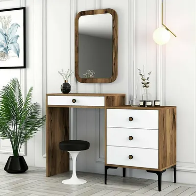 Produktbild von Dmora Konsole Nova 124x40x84,7 cm Braun 2 Regale