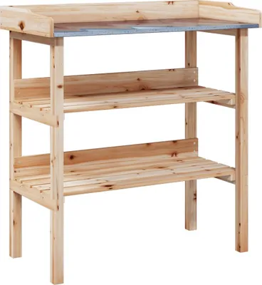 Obrázek produktu pro vidaXL Sázecí stolek s policemi 78x38x82,5 cm z masivního jedlového dřeva
