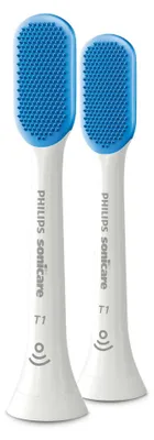 Zdjęcie produktu dla Philips Sonicare TongueCare+ TongueCare+ HX8072/01 Końcówka do czyszczenia języka, 2 szt., Niebieski, Biały, Lateks